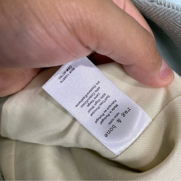 Rag & Bone Minty Blue Blazer Sz 2 - Picture 4 of 7
